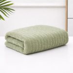 Cortina Towels for Bath (70 x 140 cm) – 380 GSM Microfiber Bath Towels, Ultra Soft, Highly Absorbent & Quick Dry for Gym, Beach & Bathroom Towels for Men, Women & Kids : Light Green