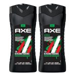 AXE Africa 3-in-1 Body, Face & Hair Wash | Vibrant Mandarin & Sandalwood Scent | 12H Refreshing Fragrance | Combo of 2| 400 ml Each