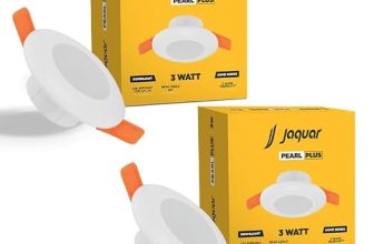 Jaquar 3W Pearl Plus Round Downlight | Junction Box LED Downlight | Mood Light for False Ceiling | 55 Cut Out | Blue 80×45(DXH)(Pack 2)