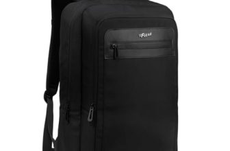 F Gear Kingsley 24L Premium Black Tech Laptop Backpack with Type-C Charging Port|2 Compartments, 1 Front Pockets & 1 Hidden Pocket|Fits 17-inch Laptop|Executive & Travel Bag|Men & Women