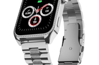 Fire-Boltt Xelor Luxury Stainless Steel Smart Watch. 1.78″ AMOLED, Always-On Display, 368 * 448 px Resolution, Bluetooth Calling, 75 HZ Refresh Rate