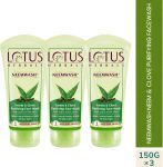 LOTUS HERBALS NEEMWASH Neem & Clove Ultra-Purifying  ( Pack of 3 ) ( 150g * 3 ) Face Wash(450 g)