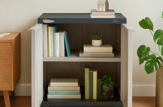 Nilkamal SpaceMax 2 Shelves Plastic Bookshelf with 3-Year Warranty| Multipurpose Storage Cabinet & Book Rack for Home | Durable, Waterproof, Easy-Clean | Living Room & Bedroom Organiser|Charcoal Grey