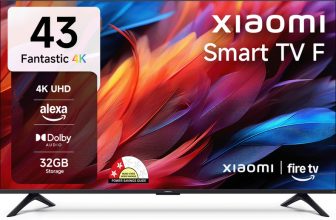 XIAOMI F Series 108 cm (43 inch) Ultra HD (4K) LED Smart Fire TV with Dolby Audio | Box Speakers | Alexa | 32GB Storage | Filmmaker Mode| Mi TV(L43MB-FIN)
