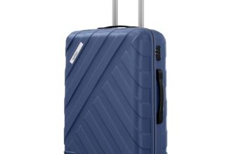 Safari Ray 67 Cms Medium Check-in Trolley Bag Hard Case Polycarbonate 4 Wheels 360 Degree Wheeling System Luggage, Travel Bag, Suitcase for Travel, Trolley Bags for Travel, Midnight Blue