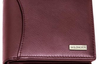 WildHorn Rfid Protected Leather Wallet For Men, Maroon