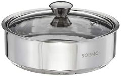 Solimo Stainless Steel Insulated Solid Roti Server, 1.2 L, Silver