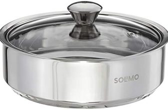 Solimo Stainless Steel Insulated Solid Roti Server, 1.2 L, Silver