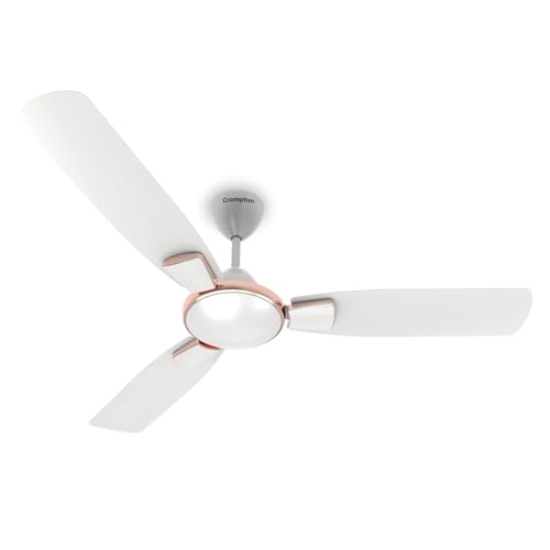 Havells FAB BLDC Ceiling Fan 1200 mm, 380 RPM, Savings upto 65%, Reverse Rotation, 4 Modes (Boost, Sleep, Breeze, Mop), Low Wattage 30 W, Low Noise, Air Flow:235 CMM, 3 Year Warranty, Elegant White