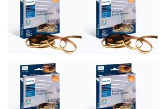 PHILIPS Polycarbonate LED Profile Light for Ceiling|5-Meter LED Strip Light for Home Decoration|Profile Shine, Warm White|Pack of 4 (Driver Required Separately)