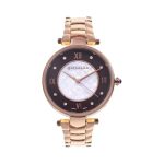 Giordano Stylish Analog Watch for Women – Stainless Steel Belt with Classic Roman Numerals, Dual Colored Textured Dial