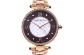 Giordano Stylish Analog Watch for Women – Stainless Steel Belt with Classic Roman Numerals, Dual Colored Textured Dial