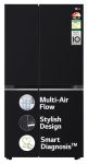 LG 655 L, 3 Star, Frost Free Smart Inverter Double Door Side by Side Refrigerator (GL-B257HWBY, Western Black, Express Freezing | Multi Air-Flow)