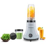 Longway Sage 500 Watt Juicer Mixer Grinder for Grinding, Mixing, Juicing with Powerful Motor (Gray & Black, 2 Jars)