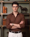 FIBERMILL Men Solid Formal Brown Shirt
