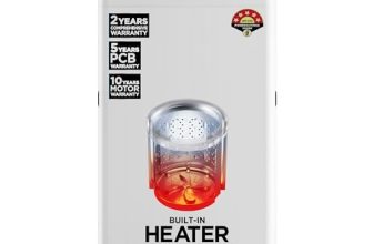 BLACK+DECKER 7.5 Kg 5 Star Fully-Automatic Top Loading Washing Machine(2023 Model, Bxwd01175In, White, In-Built Heater, Bldc Motor Drive)