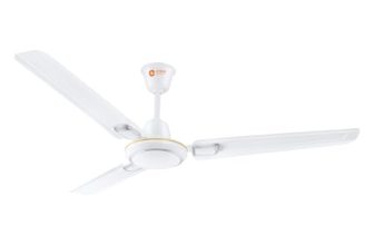 Orient Electric 1200 mm Pacific Air Déco| Decorative ceiling fan | Powerful airflow| BEE1 Star Rated | 2-year warranty | White Silver, pack of 1