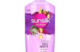 Sunsilk Argan Oil & Rosemary Frizz Smooth Oil Blends Shampoo | for Frizzy Hair | with No Added Parabens | 700 ML