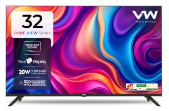 VW 80 cm (32 inches) Frameless Series HD Ready LED TV VW32A (Black)