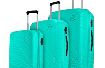 Skybags Streax Set of 3 (S+M+L) Hard Case Trolley Bags, Turquoise