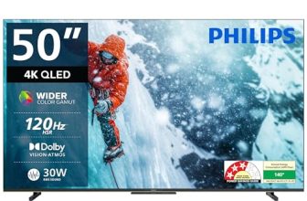 PHILIPS 127 cm (50 inches) 8100 Series 4K Ultra HD Smart QLED Google TV 50PQT8100/94