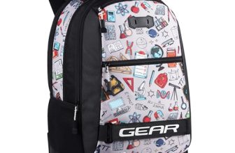 Gear Invent 19″/34L Large Water Resistant School Bag/Casual 4 Compartment Backpack/Daypack/Travel Backpack/Kids Bag for Boys/Girls – Black