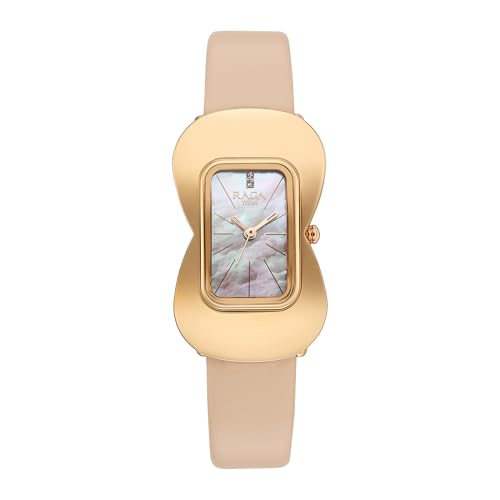 Titan Raga Glimmers Quartz Pink Shaped Dial Women’s Watch | Water Resistant Watch | Watches for Women Analog – 95340WL01
