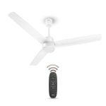 Havells FAB BLDC Ceiling Fan 1200 mm, 380 RPM, Savings upto 65%, Reverse Rotation, 4 Modes (Boost, Sleep, Breeze, Mop), Low Wattage 30 W, Low Noise, Air Flow:235 CMM, 3 Year Warranty, Elegant White