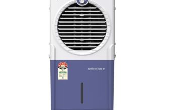 Kenstar TURBOCOOL NEO HC 45 BLUE Air Cooler with Honeycomb Cooling Media | 5-star BEE Rating |100 W|White & Blue