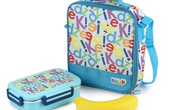 CELLO Kidzbee Series Mega Meal Set for Kids |1 Lunch with Banana and Attractive Jacket | Insulated Meal Carrier | Lunch Box Set for Kids | Blue