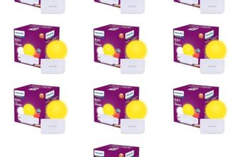 Philips Joy Vision Coral Rush 0.5W LED Night Lamp | Soft White Glow | Energy Efficient | Plug-in Prong Design | Ideal for Bedroom, Kids Room & Hallway (Yellow, Pack of 10)