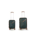 CRUISE Forest Oak Travel Trolley Bags Set (20+24 Inch)| Hard Shell Expandable Suitcases with 8 Spinner Wheels & TSA Lock | Cabin and Check-in Lightweight Luggage Bag | Adjustable Handle (Set of 2)