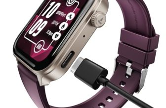 boAt Storm Call 4 India’s first Smartwatch with Type-C Charging,1.96”(4.97 cm) HD Display, Functional Crown, BT Calling, Sports Modes, Heart Rate, SpO2, Sleep & Stress Tracking, SOS, IP68(Velvet Wine)