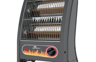 RR Signature JWALA QUARTZ Room Heater 800 Watt | Low Power Consumption | Tip-Over Protection | 2 Heating Rods for Quick Heating | Cool Touch Body | 2 Year Warranty