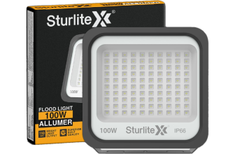 Sturlite Allumer 100 W LED Flood Light – (Pack of 1) (L-G-0180-100W) Flood Light Outdoor Lamp(Black)