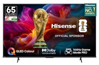 Hisense 164 cm (65 Inches) 4K Ultra HD Smart QLED TV | Dolby Vision Atmos, HDR10+ Adaptive | 144 Hz Game Mode Pro | AI 4K Upscaler | VIDAA OS | 65E7Q PRO (Charcoal Grey)