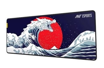 Ant Esports Snow Dragon Unique Mouse Pad Gaming Mouse Pad Extended Mouse Mat for Mouse Keyboard with Stitched Edges Waterproof Non-Slip Base Mousepads for Office Home Shop Gaming Extra Large_Blue