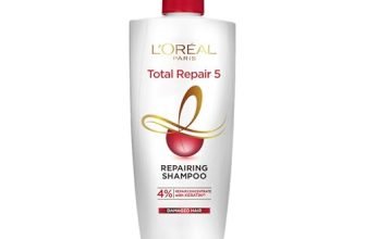 L’Oreal Paris Shampoo, For Damaged and Weak Hair, With Pro-Keratin + Ceramide, Total Repair 5, 1ltr