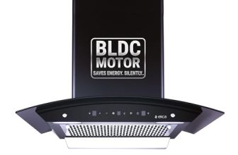 Elica 60cm 1500 m3/hr BLDC Filterless Autoclean Kitchen Chimney with 15 Years Motor & 5 Years Comprehensive Warranty | WDFL 600 BLDC HAC LTW MS NERO | Black | Touch + Motion Sensor Control
