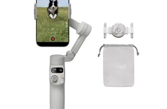 DJI Osmo Mobile 7 Gimbal Stabilizer for iPhone, Android, Built-in Tripod, Ultra-Light, 3-Axis Phone Gimbal,Activetrack 7.0,One-Tap Edit,Phone Charging Vlogging Stabilizer YouTube Video, Gray