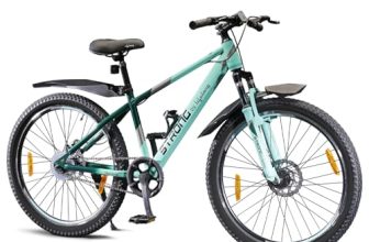 Lifelong Strong 26T SS Single-Speed Bicycle for Men | Durable Steel Frame, Aluminium Stem | Quiet Bushless Chain | Double Disc Brakes | Adjustable Saddle | Reflectors for Safety | Cycle for Adults