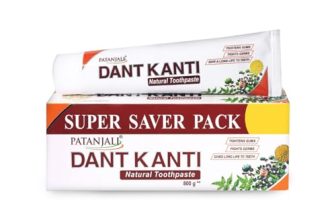Patanjali Dant Kanti Natural Toothpaste 800G (200G X 4), Super Saver Value Pack, Makes Teeth Strong, Tightens Gums, Gives Cavity Free Smile