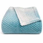 Cortina Jacquard All Season Blanket Single Size Summer AC Blanket Winter Warm Lightweight Reversible Throw Soft Cozy Plush Fuzzy Blanket for Bed Couch Sofa (Aqua, 150×200 cm) Color May Vary