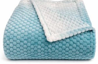 Cortina Jacquard All Season Blanket Single Size Summer AC Blanket Winter Warm Lightweight Reversible Throw Soft Cozy Plush Fuzzy Blanket for Bed Couch Sofa (Aqua, 150×200 cm) Color May Vary
