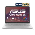 ASUS Chromebook CM1405 (2026), Smartchoice, MediaTek Kompanio 540 Processor, 4GB RAM, 128GB SSD, FHD, 14″(35.5 cm), 60Hz, Chrome OS, Pure Grey, 1.37 Kg, CM1405CM4A-S60101, Thin & Light Laptop