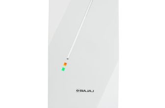Bajaj Skive 5 Litre Instant Water Heater for home | High Grade SS Tank | Multiple Safety System | Suitable for High Rise | Shock Resistant | Rust Proof Outer | 5-Year* Tank Warranty by Bajaj 【White】