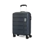 Kamiliant by American Tourister Small Harrier Edge 8W 56 Cms Cabin (PP) Hard Sided 8 Wheels Spinner Luggage/Suitcase/Trolley Bag (Iron Grey) (Double Wheel)