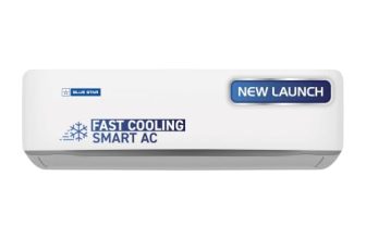 Blue Star 1.5 Ton 3 Star,New Star Rated, Wi-Fi Smart Inverter Split AC (Copper, 5 in 1 Convertible Cooling, DigiQ Hepta Sensor, Blue Fins,Turbo Cool,Blue Fins (IA318ZXUS, White)
