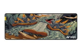 Ant Esports Golden Dragon Unique Mouse Pad Gaming Mouse Pad Extended Mouse Mat for Mouse Keyboard with Stitched Edges Waterproof Non-Slip Base Mousepads for Office Home Shop Gaming Extra Large_Gold
