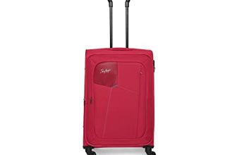 Skybags Rubik Polyester 58 Cms Softsided Check-in Luggage (RED)